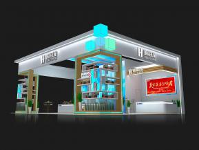 华宝孔雀展台模型