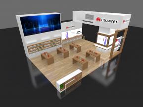 华为展台模型