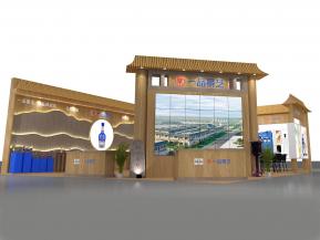 景芝酒业展台展览模型
