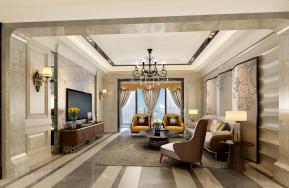 欧式客厅3D模型