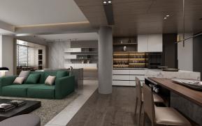 客厅餐厅3D模型