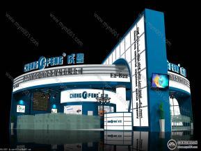 国兴缝纫设备展览模型图片