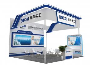 化工科技三面开口展台模型：立体呈现・高效引流展览展示展台模型