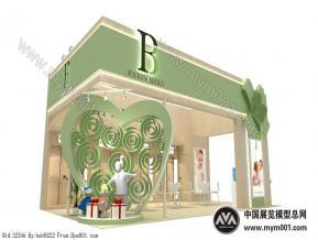 三面开爱心婴孕童展 现代简介爱心风格孕童展 玩具展