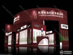 龙声乐器展览模型图片