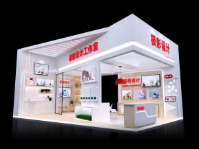 简约大气风格电器展会展览设计
