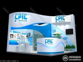 化工展三面开口现代3D模型