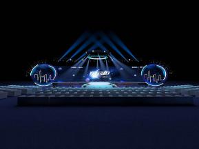 发布会舞台场景展台3D模型