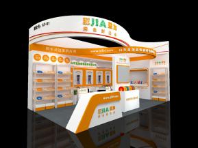 同色封边条展台模型