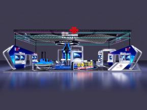 大型科技中国联通展位展台设计