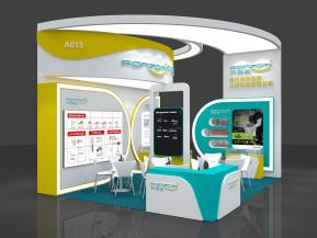 仿真美展台模型