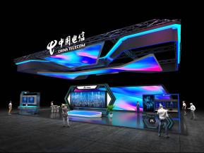 中国电信展台设计方案