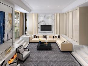 客厅餐厅3D模型