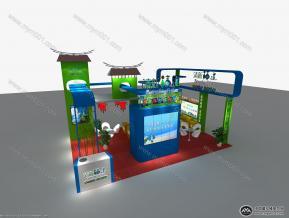 福建旅博会展台模型
