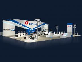 金城摩托展台模型