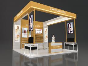 花皙蔻展台模型