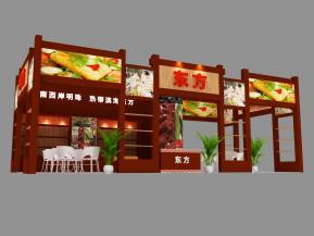 东方美食展览模型
