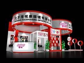 海视康眼镜展览模型图片