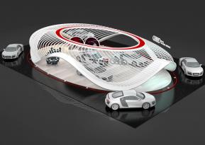 奥迪车展台模型