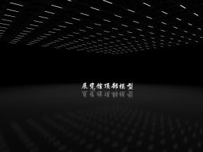 展览馆单独顶部模型