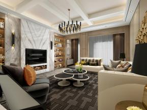 客厅餐厅3D模型