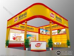 福派园食品展览模型图片