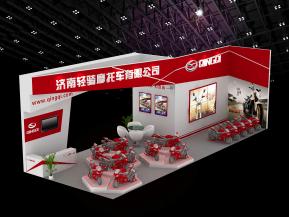 轻骑摩托车展台模型