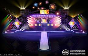 音乐节舞台模型