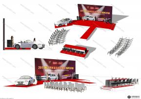 会展模特露天活动