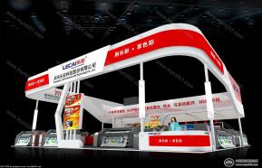 乐彩机械展位设计