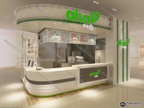 饮食专卖店小型展厅3d模型