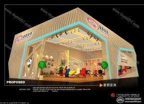 广州豪爵家具展览模型图片