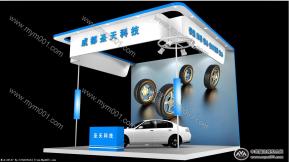 圣天科技展台模型图片