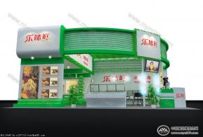 乐味鲜展台3D模型图片