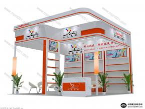 鸿盛展台模型图片