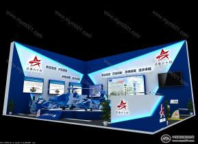 总参六十所展台模型图片