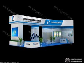 中农威特生物科技展览展示展台3d模型