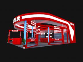 SONAR展览展台模型