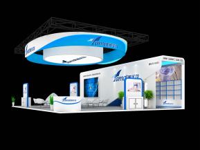 食品饮料展 雅美特 大气 吊顶 展台模型