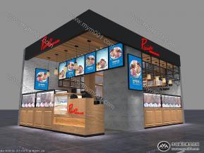 冷饮店面设计模型