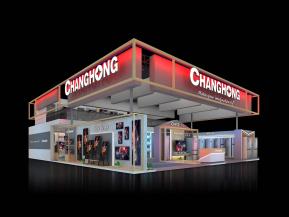 长虹双层展台模型