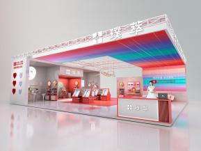 璞萃美博会展台模型