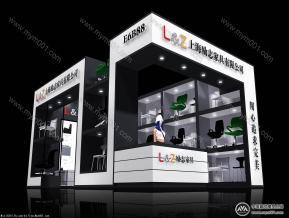 励志家具展览模型图片