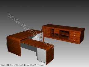 办公台模型