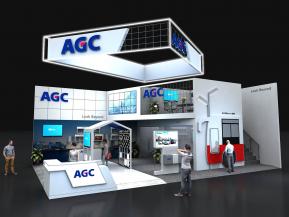 AGC玻璃展览模型