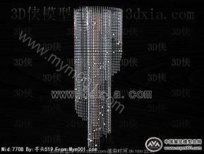 水晶灯模型