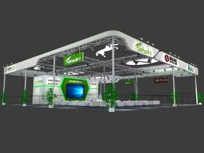 得马机床展台模型