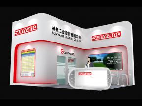 神扬化工展览模型图片