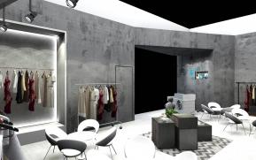 工业风门店展览模型