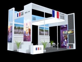 法国展台模型